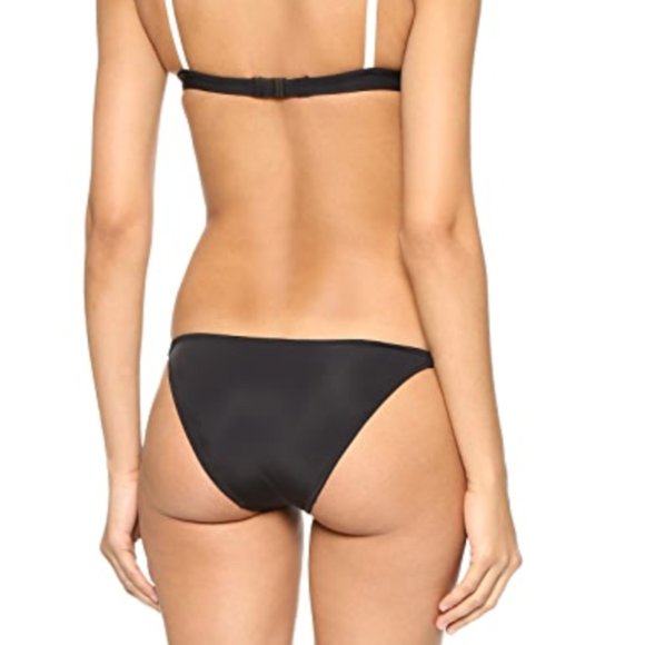 NEW SOLID & STRIPED Black Triangle Bikini Set - Picture 4 of 9